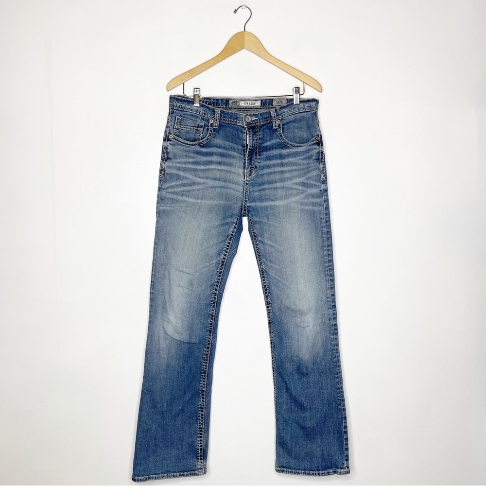 BKE Tyler Mens Relaxed Denim Jeans Size 33 L Buckle